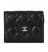 Chanel Flap Card Holder, £495, Accessories, Black, Lambskin Leather, Front view